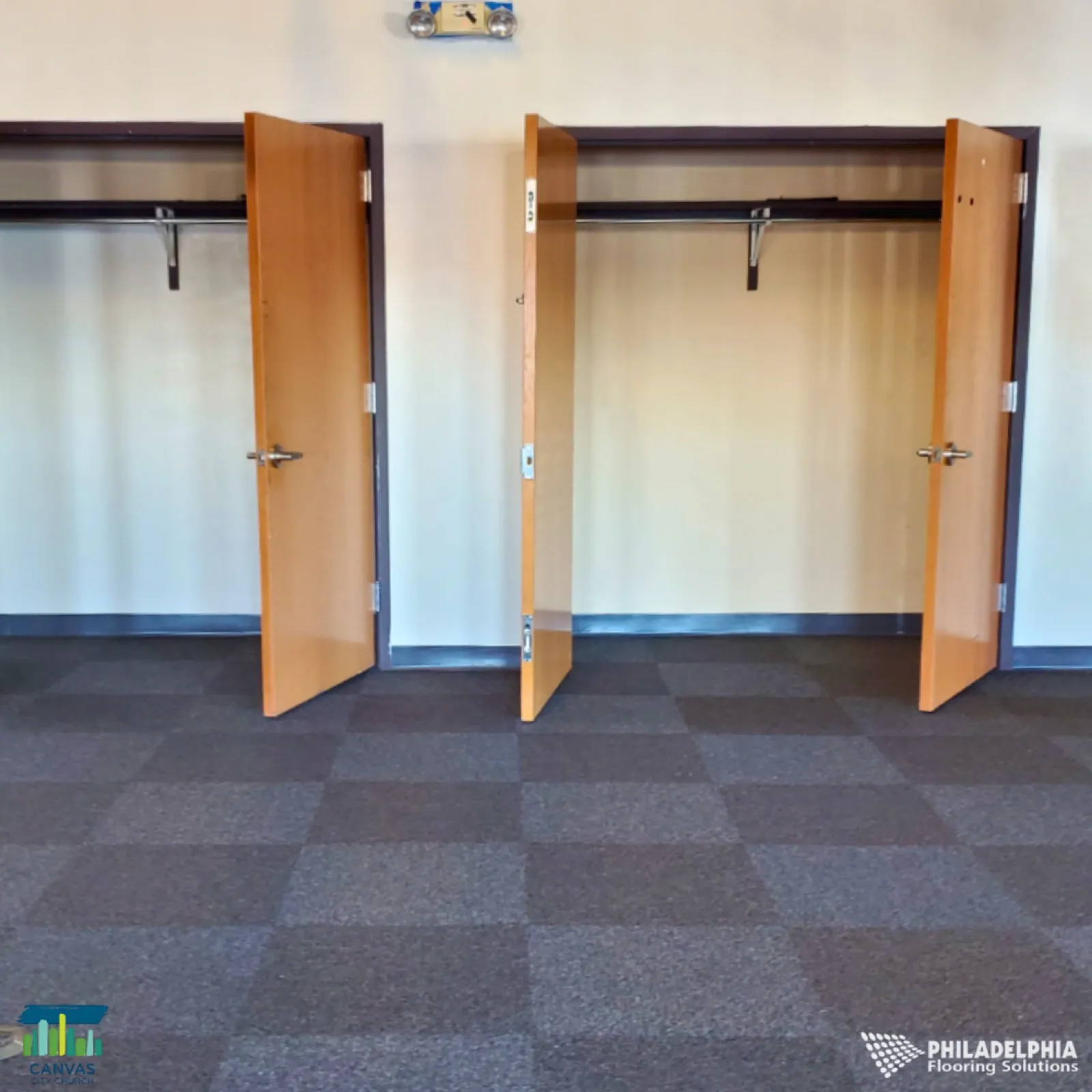 Flooring installed for Canvas City Church.