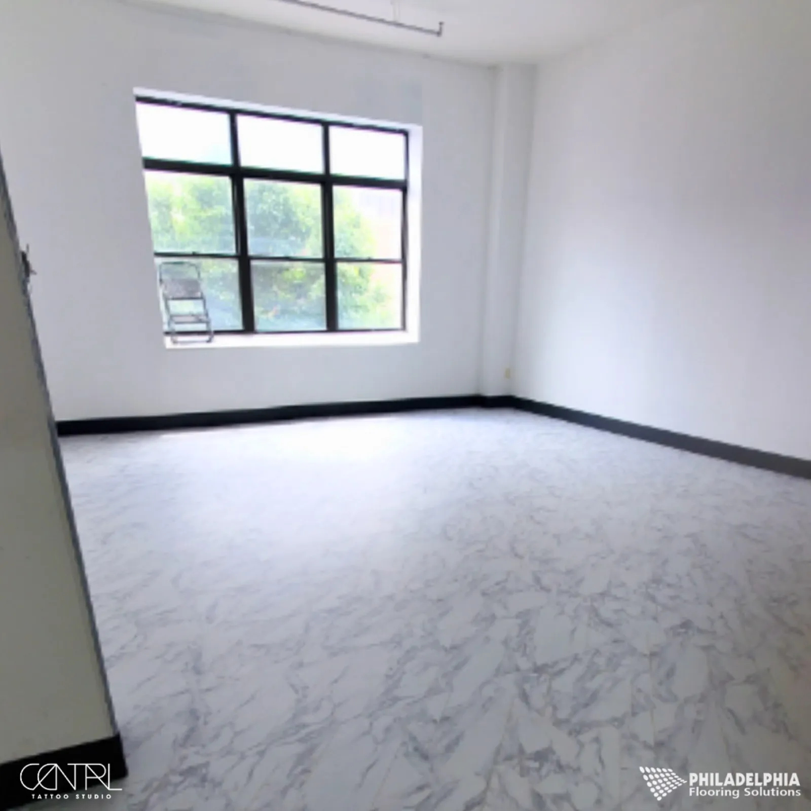 Flooring installed for Central Tattoo Studio.