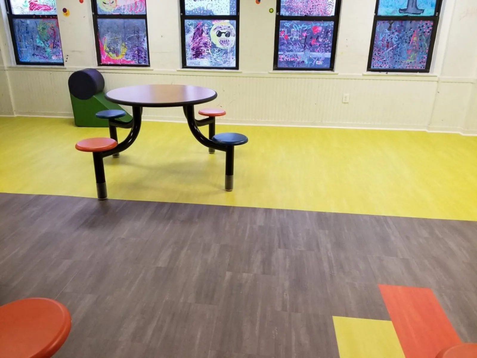 Flooring installed for Children's Crisis Treatment Center.