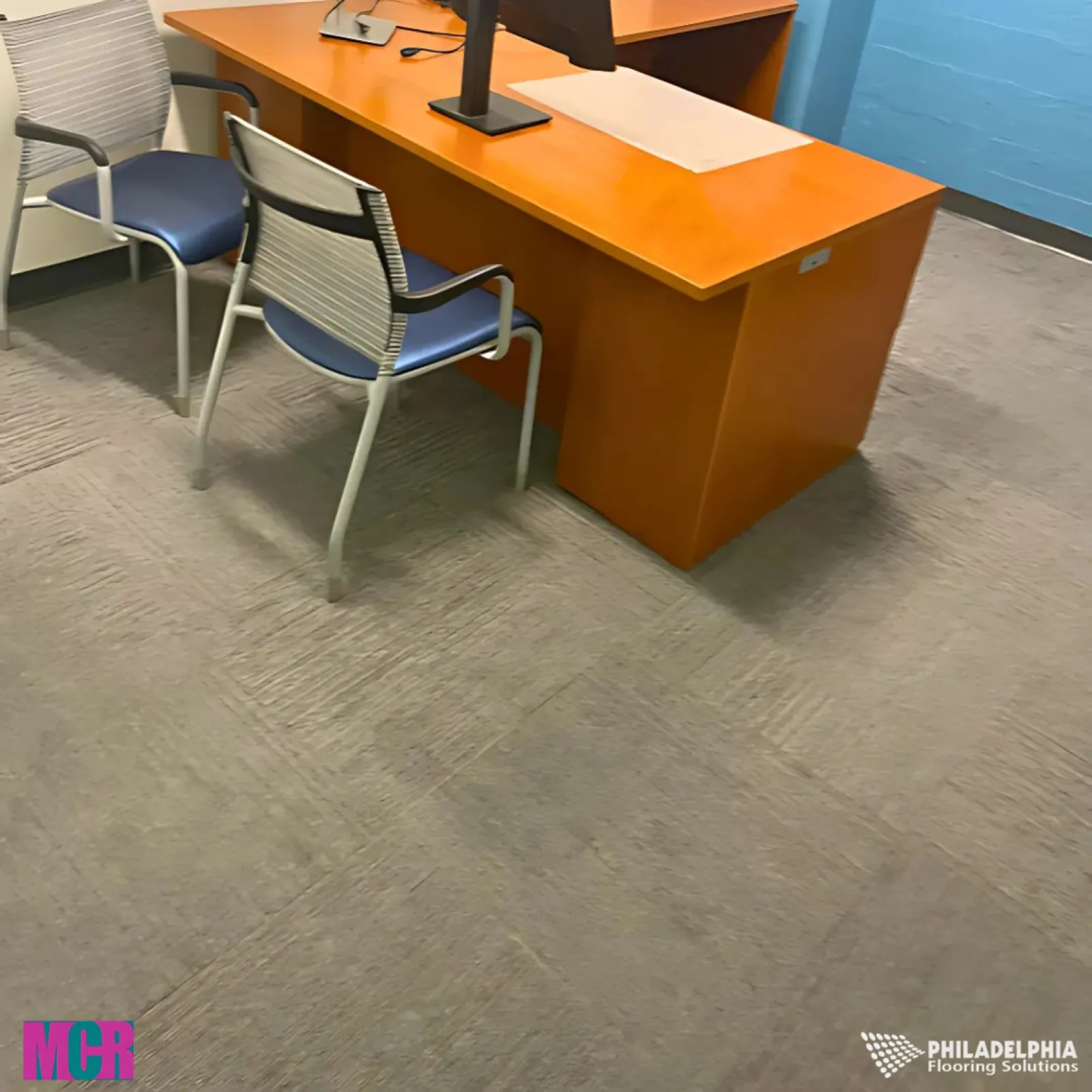 Flooring installed for Merion Commercial Realty Inc.