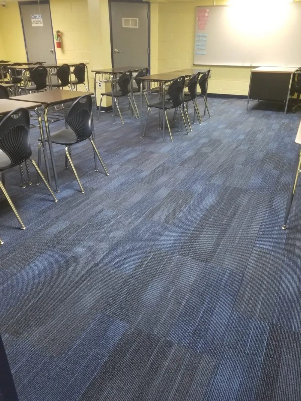 Flooring installed for One Bright Ray Community High School.