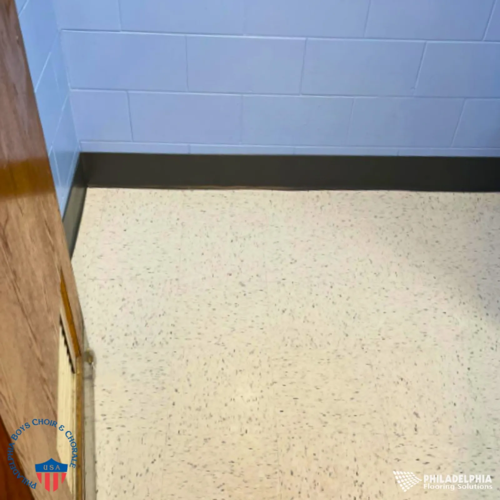 Flooring installed for Philadelphia Boy's Choir and Chorale.