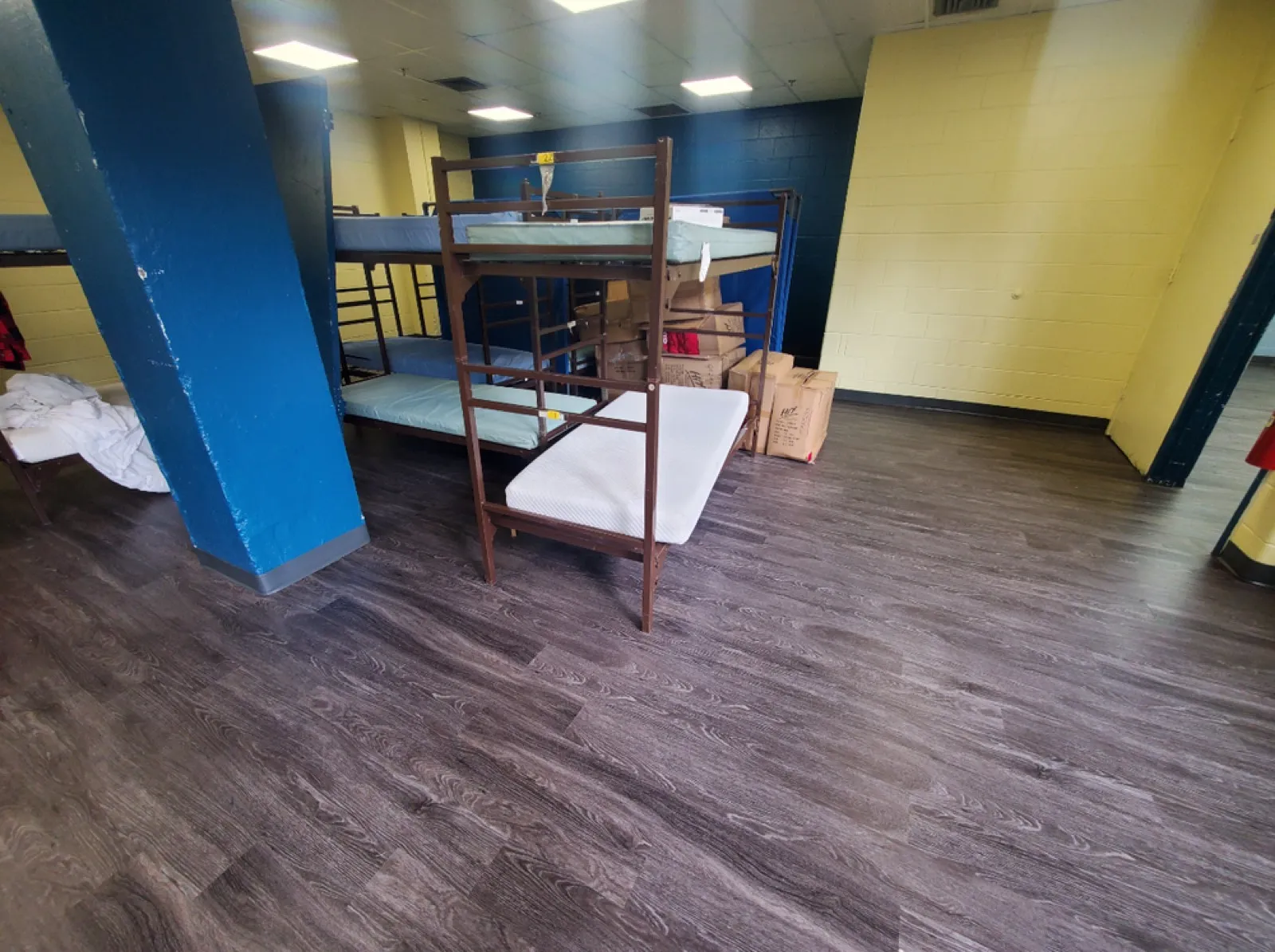 Flooring installed for Sunday Breakfast.