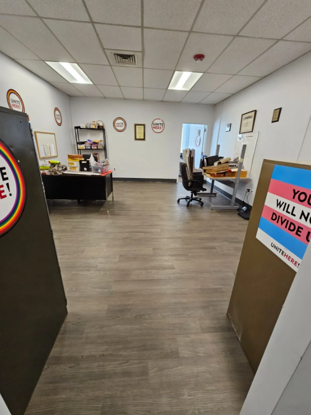 Flooring installed for Unite Here Local.