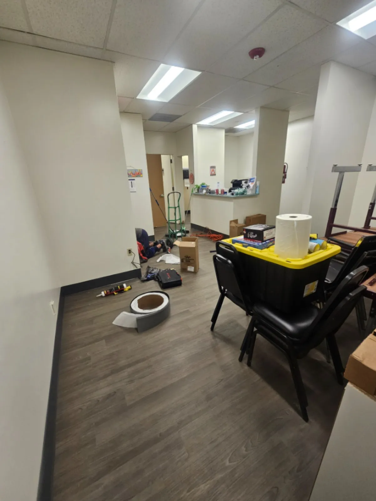 Flooring installed for Urban Affairs Coalition.